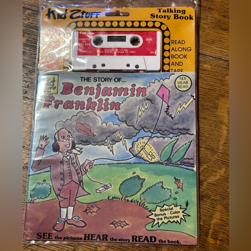 Talking Story‎ Book Ben Franklin NEW cassette and book